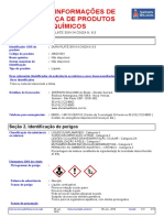 Ficha de Informações de Segurança de Produtos Químicos: Seção 1. Identificação