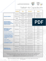 SECAP Tarifario Capacitación Certificación