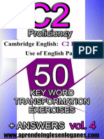 C2 Proficiency 50 Key Word Transformations-2