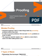 Lean: Mistake Proofing: Toyota Production Systems Lab Grade 6-8