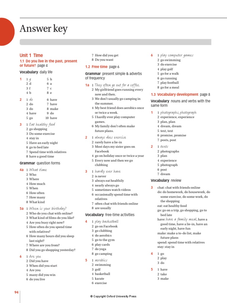 Navigate b1 WB Answer Key PDF Linguistics Physical Fitness