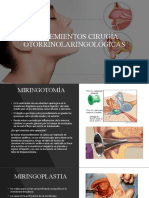 Intervenciones Quirúrgicas Otorrinolaringología