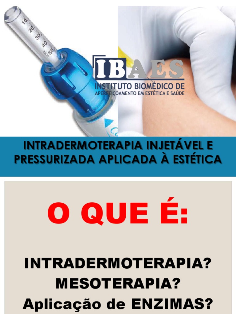 Intradermoterapia: Aplicações e Técnicas | PDF | Colágeno | Músculo
