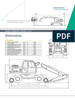 Dimensions: Standard Configuration: Arti Boom, 2,1 Arm