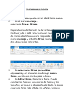 Colocar Firma en Outlook