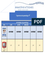 PROGRAMACIÓN DE ACTIVIDADES