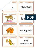 Flashcards Wild Animals Set 2