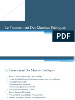 Le Financement Des Marches Publiques