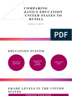 Comparing Mathematics Education in The United States To Russia