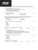 MULTIPLE CHOICE. Choose The One Alternative That Best Completes The Statement or Answers The Question