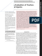 Imaging Evaluation of Tracheobronchial Injuries