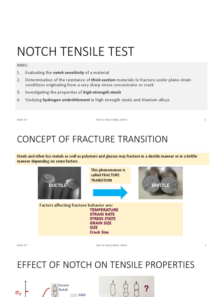 Notched Tensile Test Analysis | PDF | Fracture | Ultimate Tensile Strength