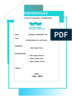 Quimica Organica 3 Extraccion de Lactonas