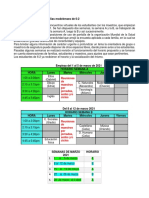 Horario Marzo 2021 Grado 6-2