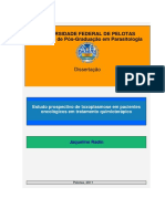 Estudo Prospectivo de Toxoplasmose Em Pacientes Oncológicos Em Tratamento Quimioterápico