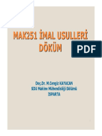 Döküm Türleri-3