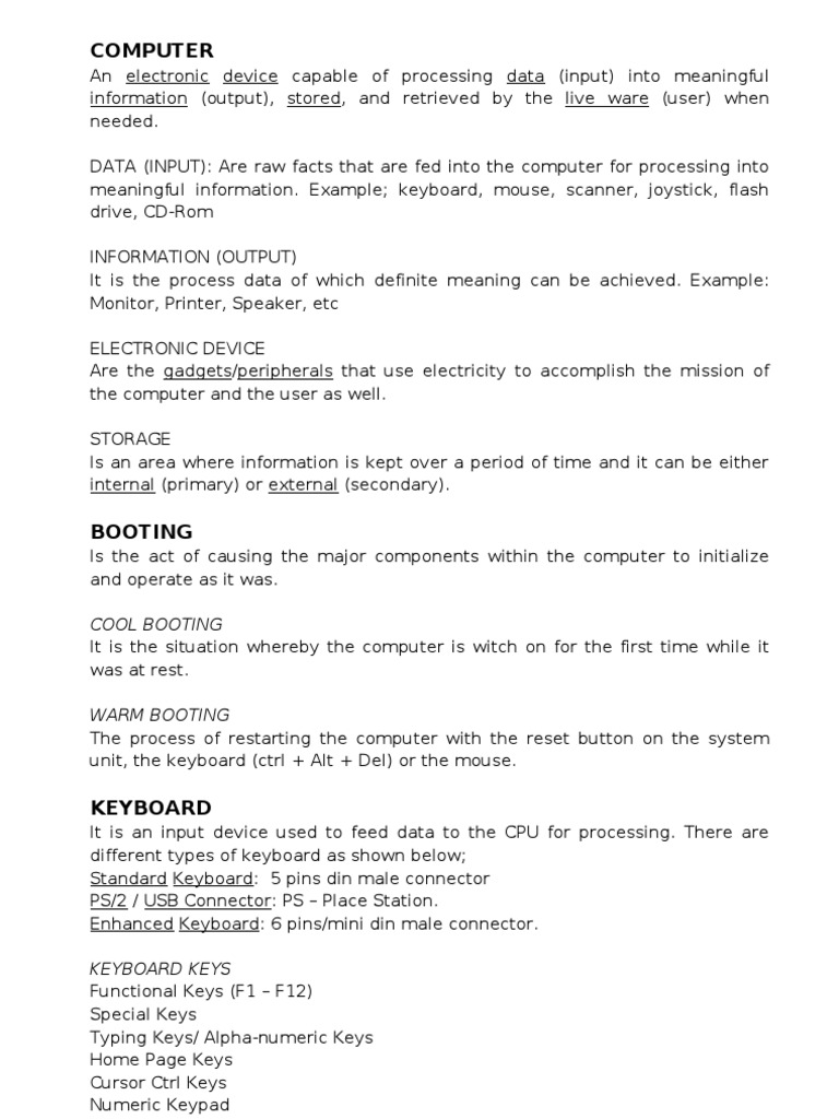 Computer Hardware & Networking PDF Dynamic Random Access Memory Bios