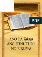 Ano Ba Talaga Ang Itinuturo NG Bibliya