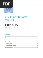 (BoS) Year 11 English Othello Notes