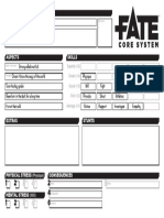 Fate Core Character Sheet