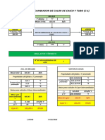 Diseño de Intercambiador de Calor de Casco Y Tubo (C-1) : 1.balance Térmico Q M.cp. T