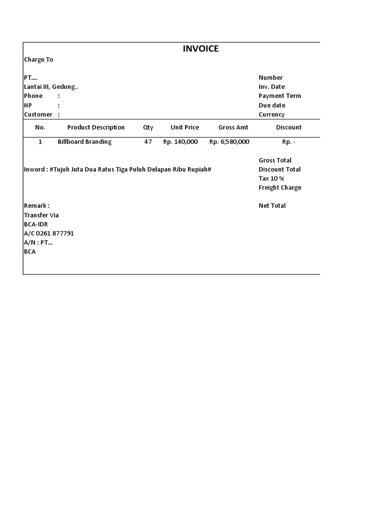 Draft Invoice | PDF | Finance & Money Management