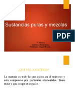 Ciencias 7° BasicoPPT Sustancias Puras y Mezclas