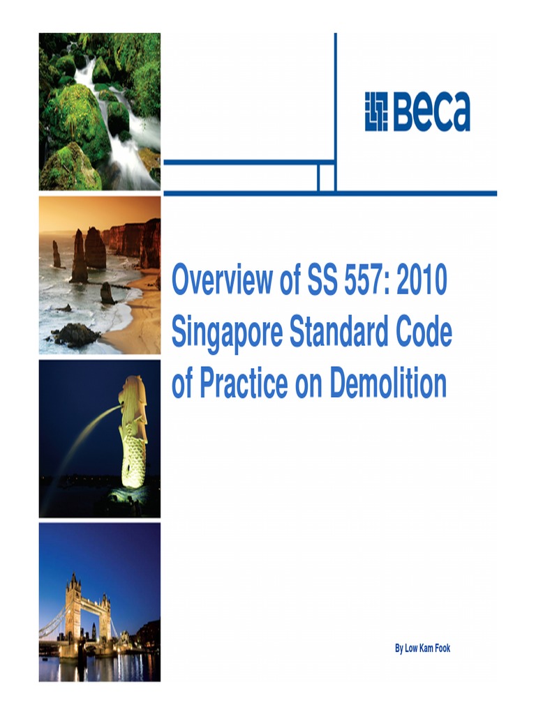 Overview of SS 557:2010 Demolition Standards | PDF | Recycling | Demolition