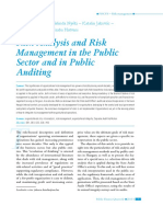 Risk management in the public sector