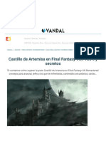 Castillo de Artemisa en Final Fantasy VIII_ 100% y secretos