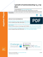 Thin Film Growth of Semiconducting by Codeposition: Articles You May Be Interested in