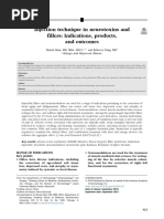 Injection Technique in Neurotoxins and Fillers: Indications, Products, and Outcomes