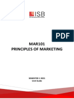 MAR101 Principles of Marketing: SEMESTER 1 2021 Unit Guide