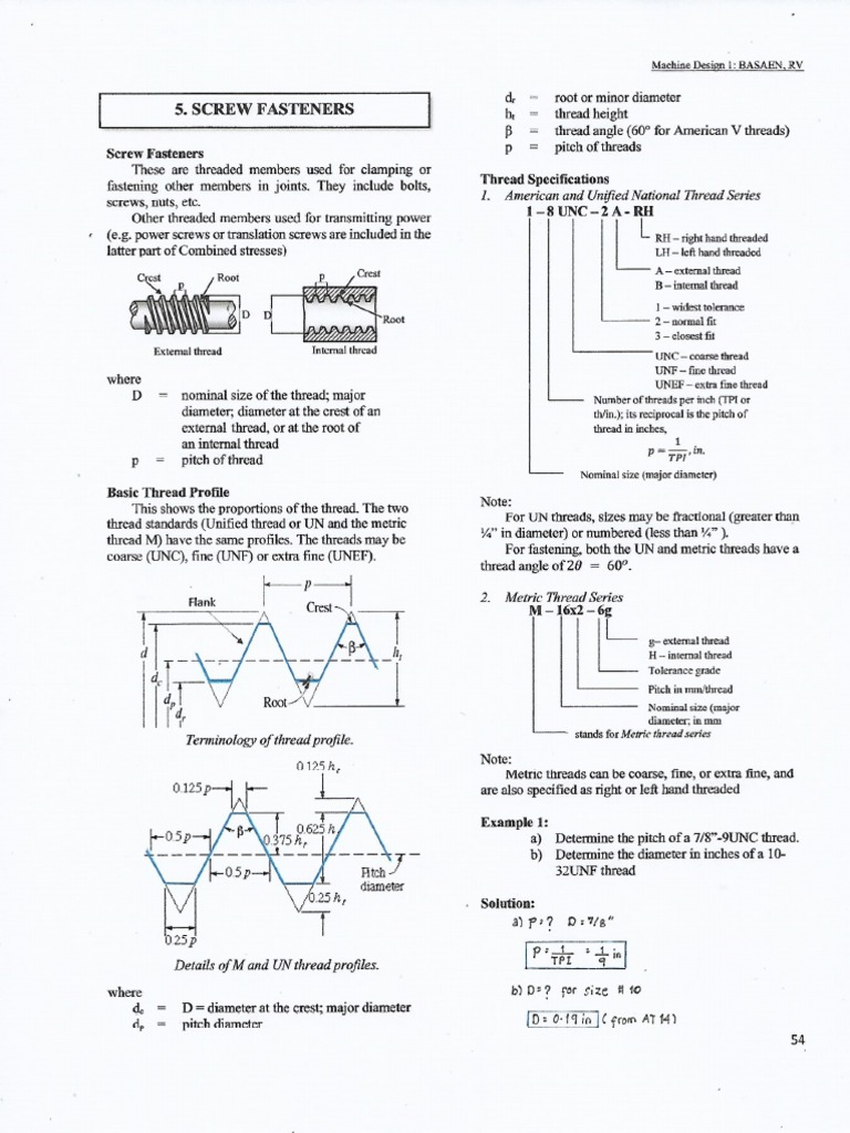 Screw Fasteners | PDF
