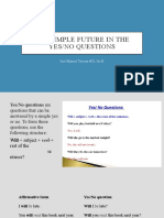 The Simple Future in The Yes/No Questions: Josè Manuel Taveras #20, 5to K