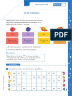 Matemática 3EGB Lectura y Escritura Números Hasta El 999