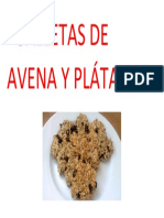 Galletas de Avena y Plátano