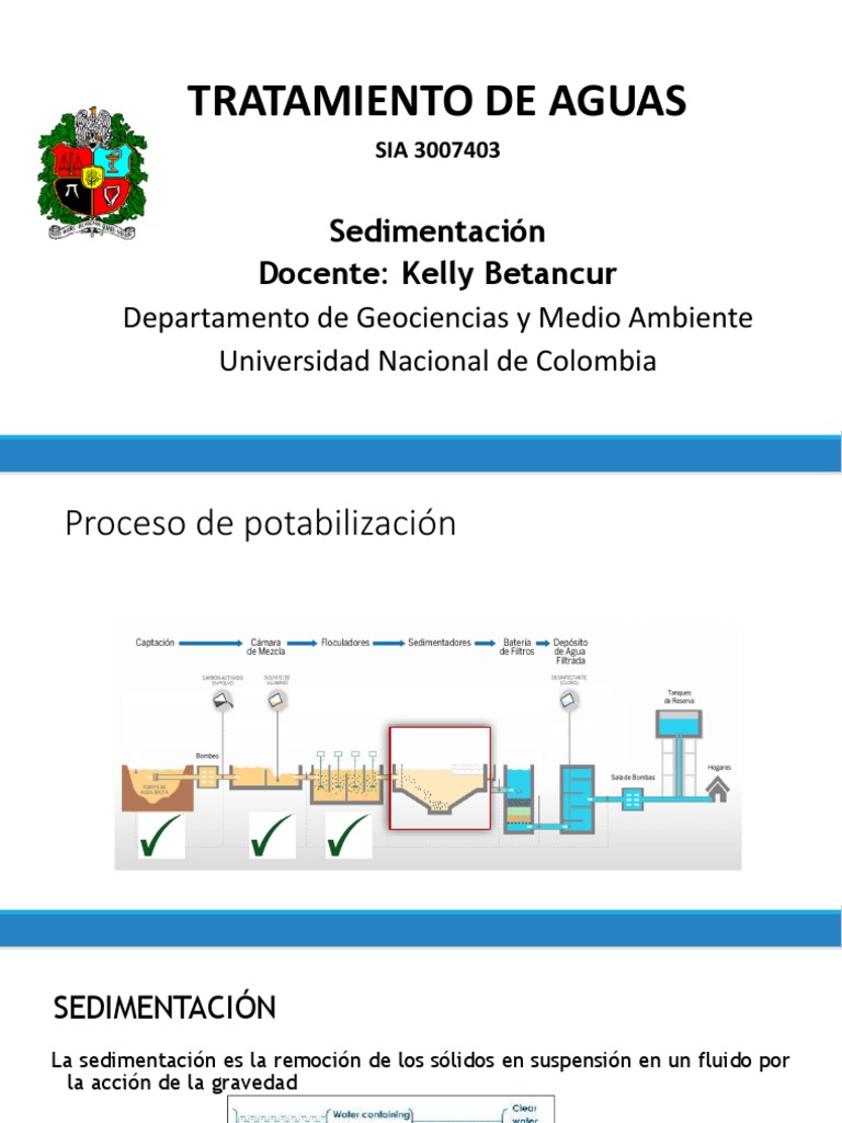 Charla 07. Sedimentación 2 | PDF | Sedimentación | Aguas residuales