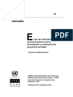 Evaluación Social de Proyectos de Inversión