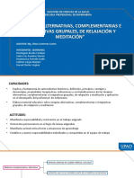 Terapias Alternativas, Complementarias E Integrativas Grupales, de Relajación Y Meditación