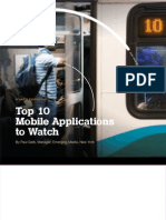 Top 10 Mobile Applications To Watch: by Paul Gelb, Manager, Emerging Media, New York