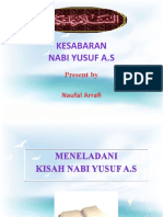 Kesabaran Nabi Yusuf A.S