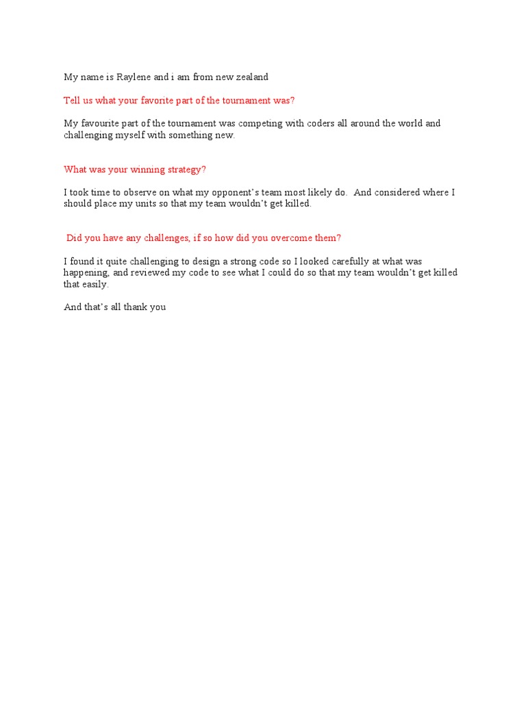 Code Quest Compition Form | PDF