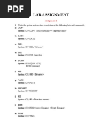 CF (Lab Assignment and Question Bank)