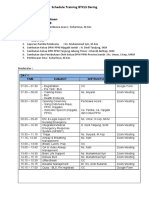 Schedule Training BTCLS Daring: Day 1 Time Subject Instructure Media