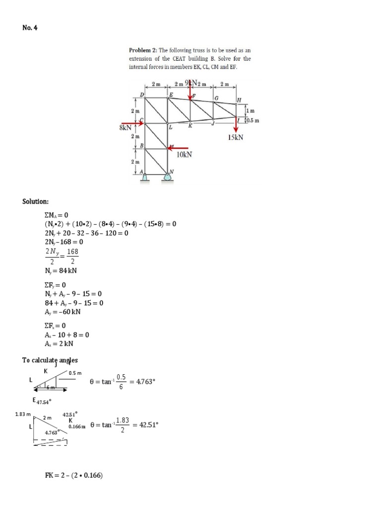 Structural Analysis and Force Calculations | PDF