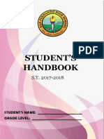 Sfhs Handbook 2017-2018