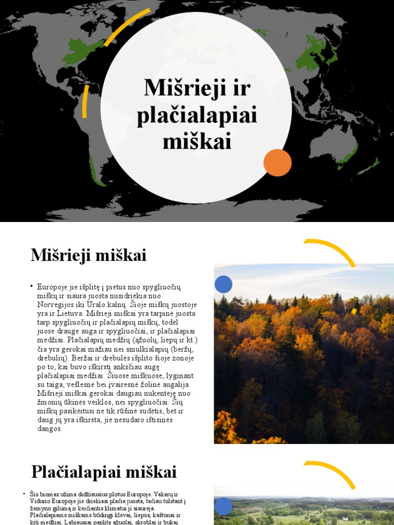 Mišrieji Ir Plačialapiai Miškai | PDF