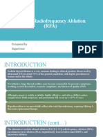 Thyroid Radiofrequency Ablation (RFA) : Presented By: Supervisor
