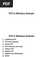 TCP in Wireless Domain